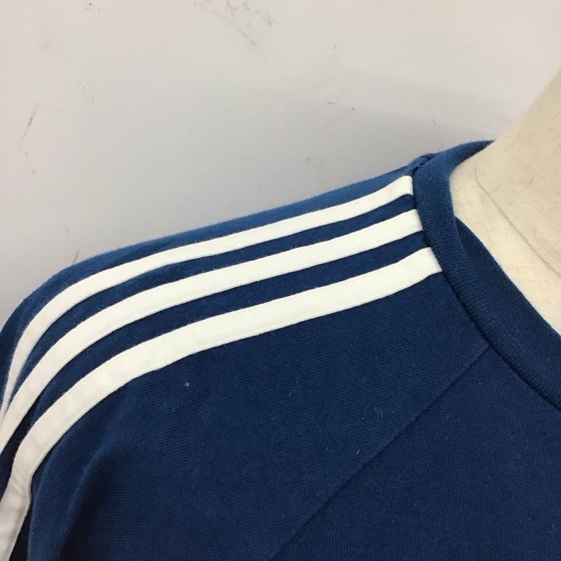 アディダスオリジナルス adidas originals カットソー 長袖 DV1559 スリーストライプ長袖Tシャツ ジャージ ラグラン ロゴ、文字 青 / ブルー /  メンズ USED 古着 中古 10117335