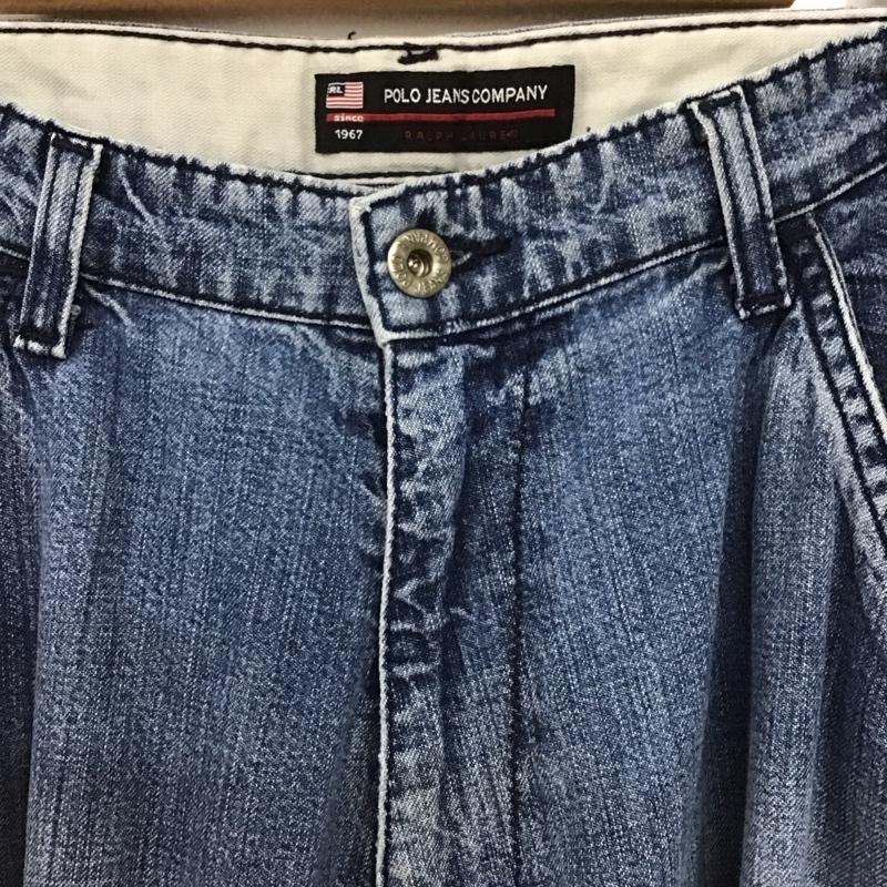 ポロジーンズカンパニー POLO JEANS COMPANY パンツ デニム、ジーンズ デニムパンツ ワイドパンツ カジュアルパンツ カーゴパンツ 36 無地 インディゴ / インディゴ /  メンズ USED 古着 中古 10148281