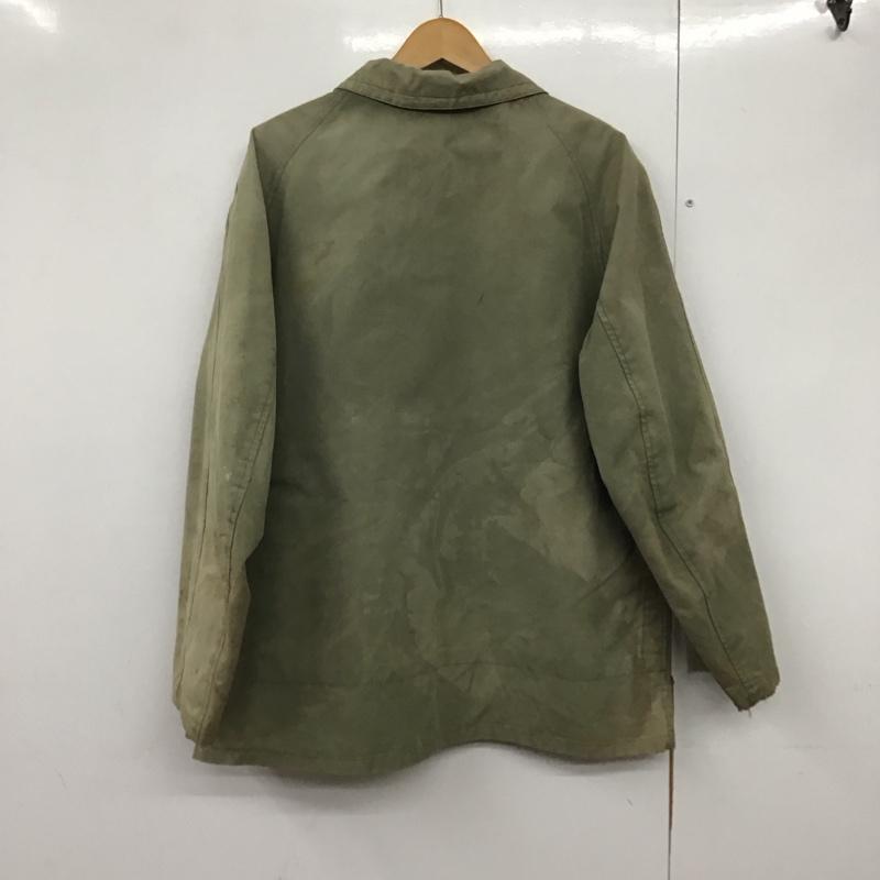 古着 USED ジャケット、上着 ジャケット、ブレザー ジップアップジャケット アウター 古着 ミリタリージャケット 無地 カーキ / カーキ /  メンズ USED 古着 中古 10140901