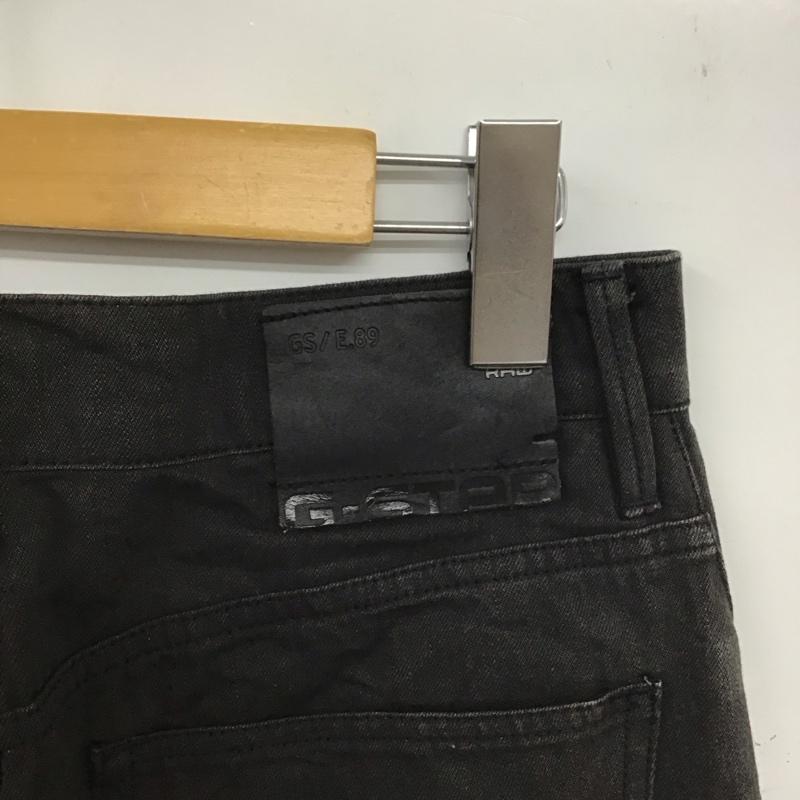 ジースターロゥ G-STAR RAW パンツ デニム、ジーンズ デニムパンツ ワイドパンツ カジュアルパンツ Gパン 27インチ 無地 ダークグレー / ダークグレー /  メンズ USED 古着 中古 10146225