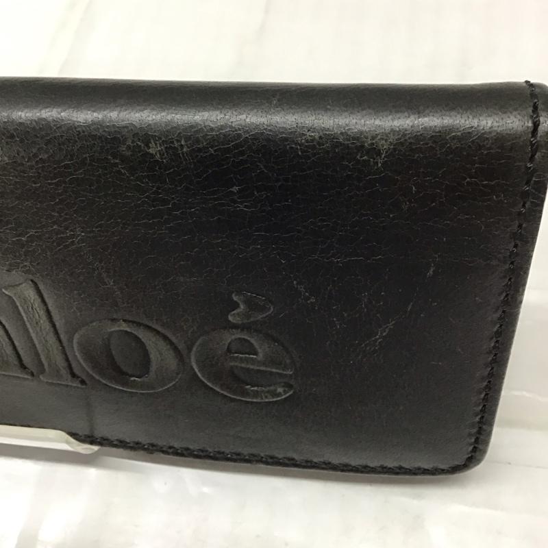 クロエ Chloe 財布 長財布 3P0321-7A733 長財布 箱有 ロゴ、文字 黒 / ブラック /  レディース USED 古着 中古 10114298
