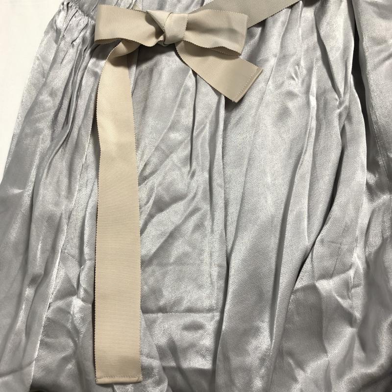 ルシェルブルー LE CIEL BLEU スカート ロングスカート 36 無地 X ワンポイント 灰 / グレー /  レディース USED 古着 中古 10010612
