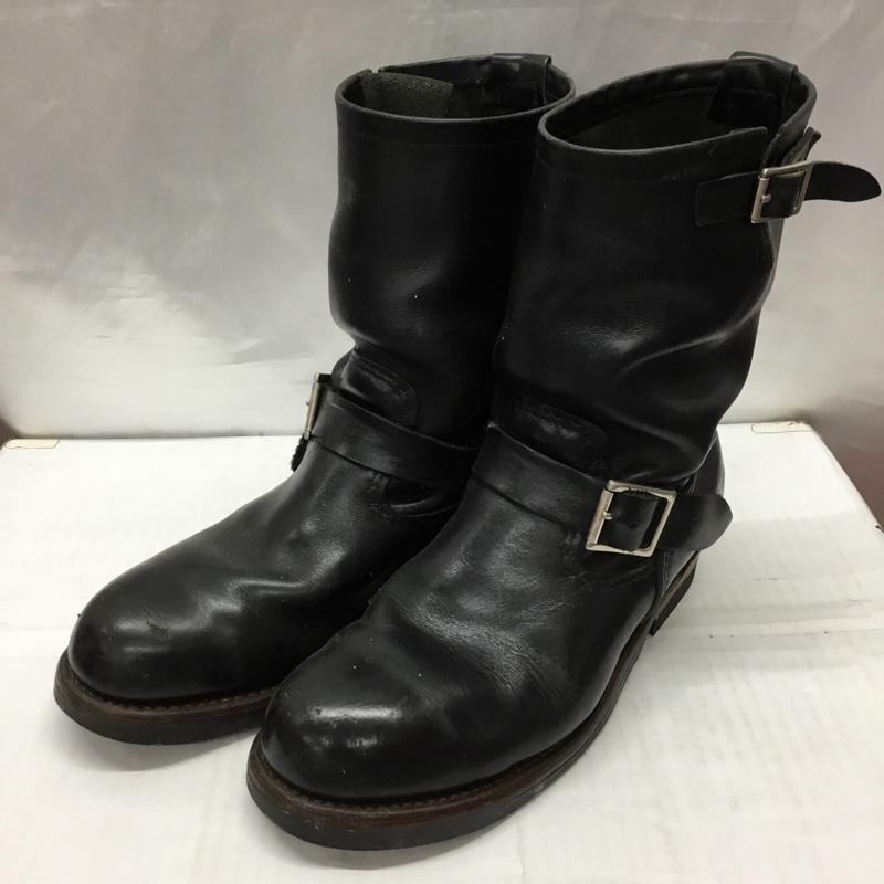 レッドウィング RED WING ブーツ エンジニアブーツ 2268 9D レザー US：9 無地 黒 / ブラック /  メンズ USED 古着 中古 10117603