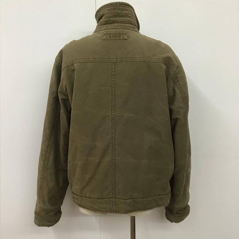 アバクロンビーアンドフィッチ ABERCROMBIE&FITCH ジャケット、上着 ジャンパー、ブルゾン ジップアップジャケット ジャンパー ジャケット カジュアルジャケット ミリタリージャケット L 無地 カーキ / カーキ /  メンズ USED 古着 中古 10109810