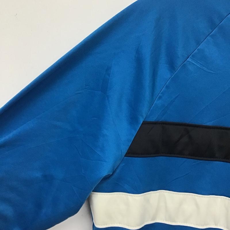 アディダス adidas ジャケット、上着 ジャケット、ブレザー ジップアップジャケット ジャンパー ジャケット 古着 アウター M ロゴ、文字 青 / ブルー /  メンズ USED 古着 中古 10121462