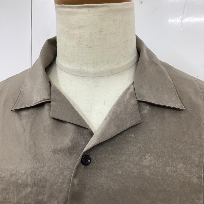 ハレ HARE シャツ、ブラウス 長袖 長袖シャツ カラーシャツ 無地シャツ 長袖カットソー M 無地 茶 / ブラウン /  メンズ USED 古着 中古 10119018