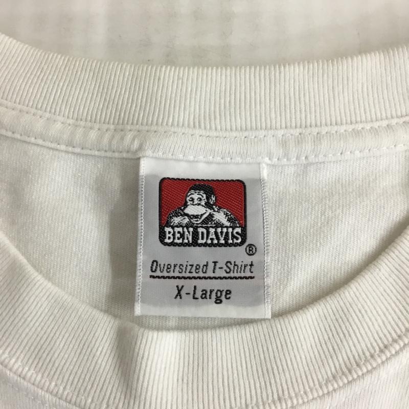 ベンデイビス BEN DAVIS Tシャツ 半袖 C-2580042 ON FIRE SS TEE XL ロゴ、文字 白 / ホワイト /  メンズ USED 古着 中古 10119773