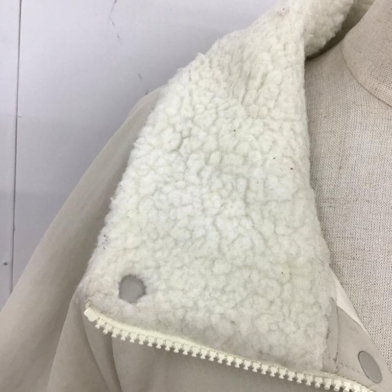 ニコアンド niko and... ジャケット、上着 ジャケット、ブレザー NKN36741AD ボア フリース M ロゴ、文字 白 / ホワイト /  レディース USED 古着 中古 10120865