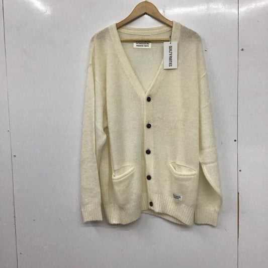 ギルティーパーティーズ GUILTYPARTIES カーディガン 長袖 22fw-wmk-kn06 MOHAIRCARDIGAN ワコマリア 長袖カーディガン XL 無地 白 / ホワイト /  メンズ USED 古着 中古 10140148