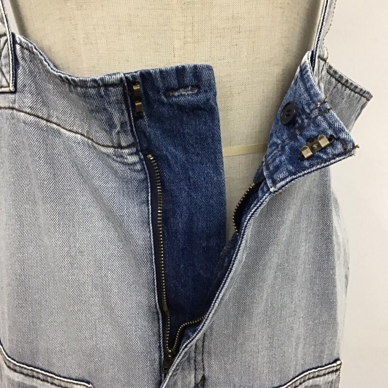 ダブルクローゼット w closet サロペット・オーバーオール サロペット、オーバーオール 333125 ハイウエストサロペット FREE 無地 水色 / ライトブルー /  レディース USED 古着 中古 10120242