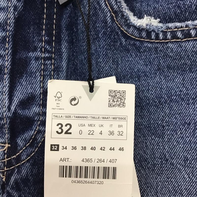 ザラ ZARA パンツ デニム、ジーンズ 4365 264 407 ストレート 無地 青 / ブルー /  レディース USED 古着 中古 10111532
