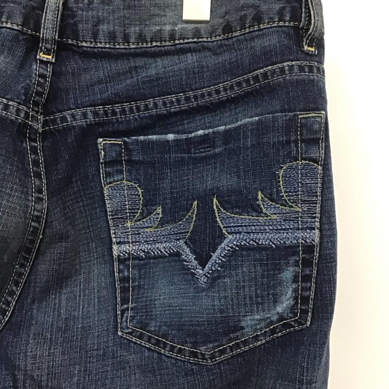 ディーゼル DIESEL パンツ デニム、ジーンズ デニムパンツ ストレートパンツ ワイドパンツ カジュアルパンツ 32インチ 無地 インディゴ / インディゴ /  メンズ USED 古着 中古 10108491