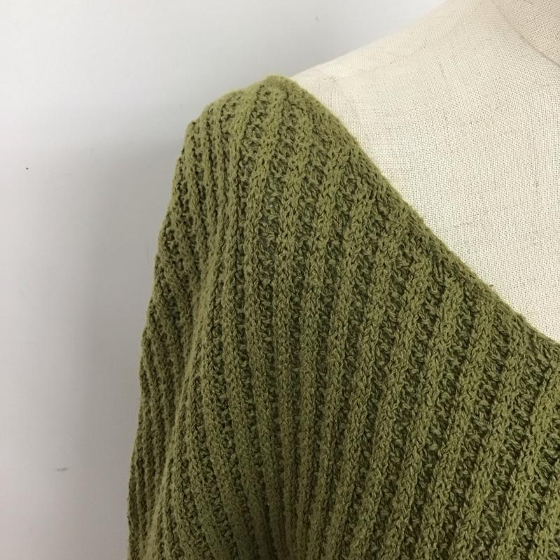 ザラ ZARA カーディガン 長袖 M 無地 緑 / グリーン /  レディース USED 古着 中古 10125056