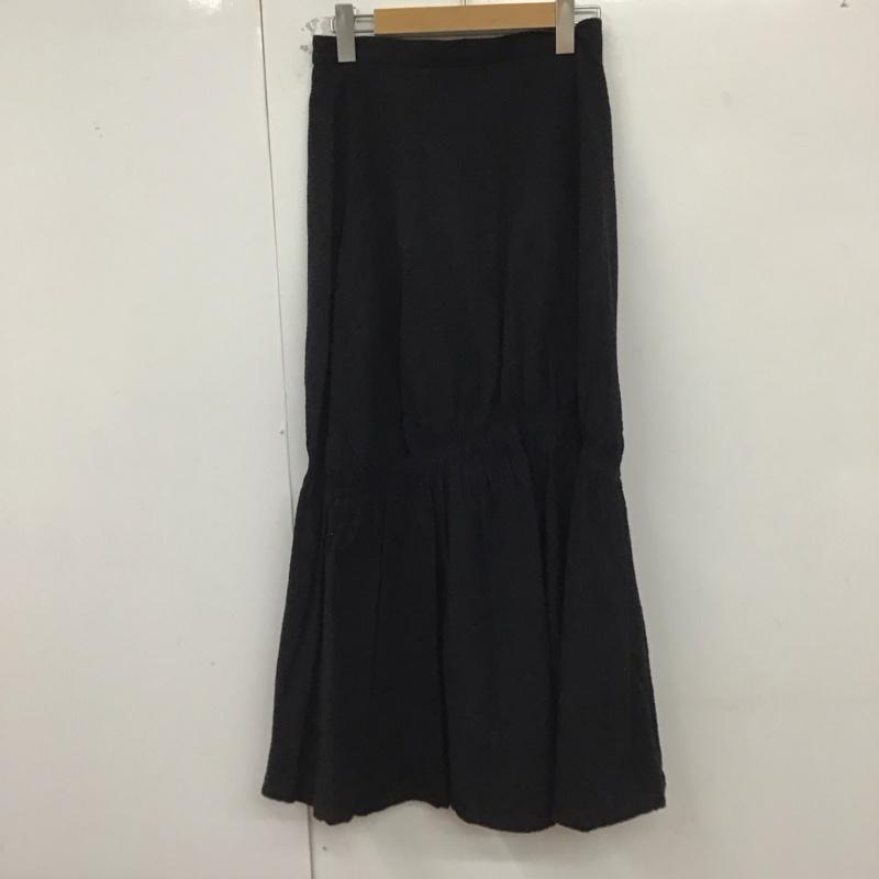 ローリーズファーム LOWRYS FARM スカート ロングスカート FREE 無地 黒 / ブラック /  レディース USED 古着 中古 10129571