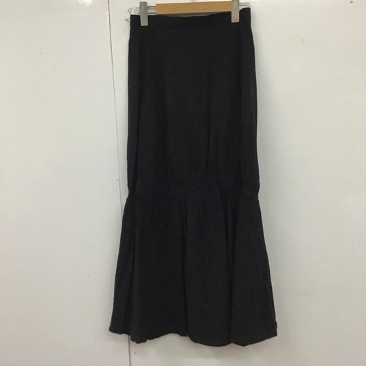 ローリーズファーム LOWRYS FARM スカート ロングスカート FREE 無地 黒 / ブラック /  レディース USED 古着 中古 10129571