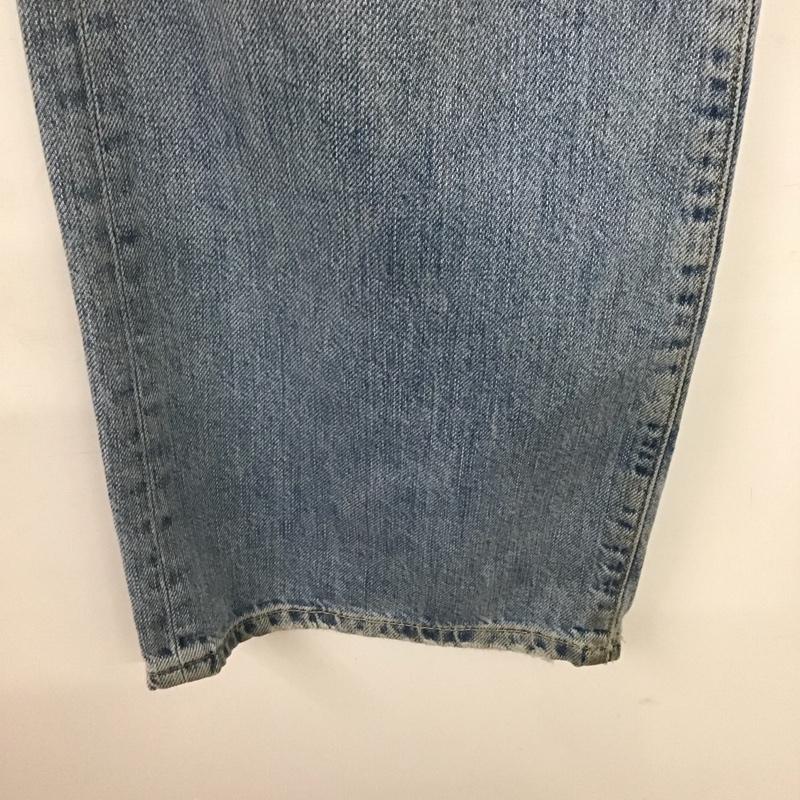 ザラ ZARA パンツ デニム、ジーンズ デニムパンツ ワイドパンツ カジュアルパンツ 34インチ 無地 インディゴ / インディゴ /  レディース USED 古着 中古 10142711