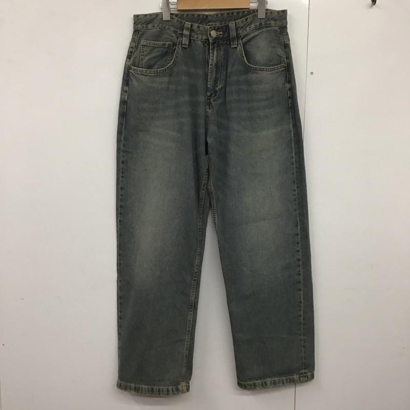 ザラ ZARA パンツ デニム、ジーンズ デニムパンツ ワイドパンツ カジュアルパンツ 42 無地 インディゴ / インディゴ /  メンズ USED 古着 中古 10143444