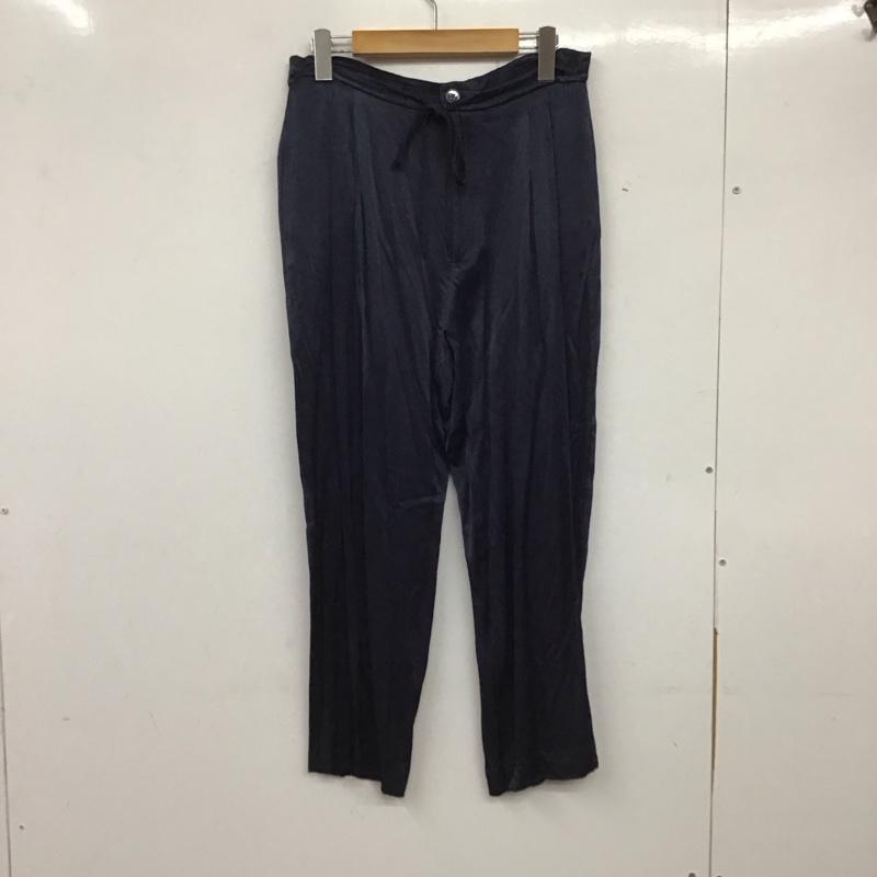 ザラ ZARA パンツ スラックス 9479 076 401 イージーパンツ ワイドパンツ S 無地 紺 / ネイビー /  レディース USED 古着 中古 10139248