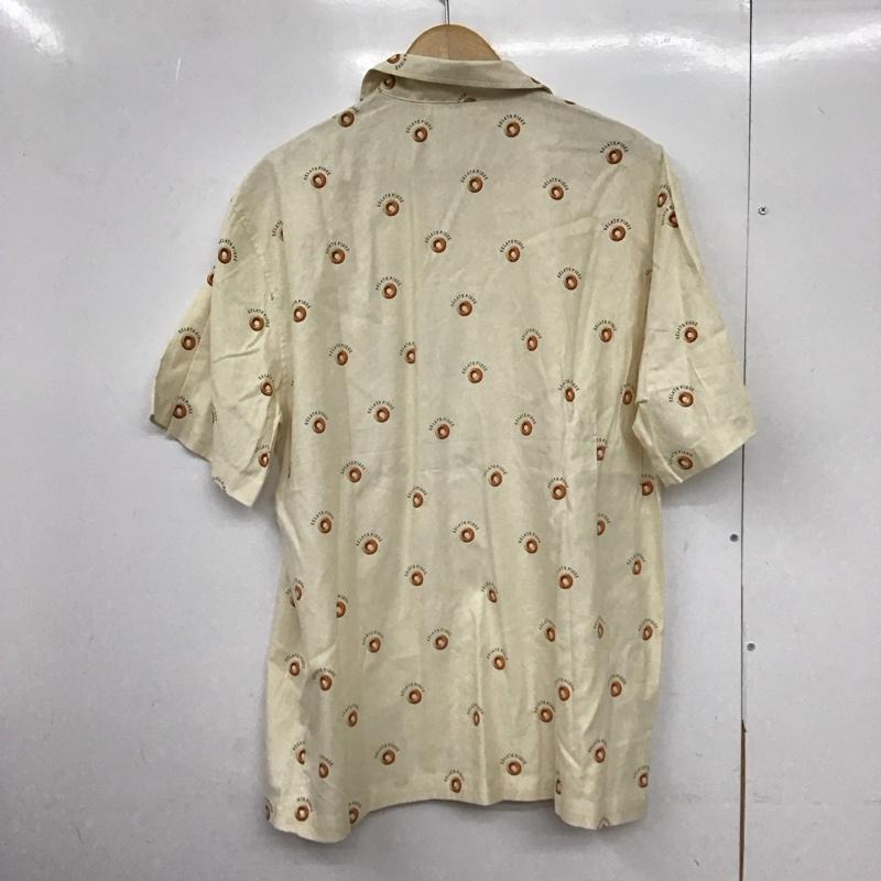 ジェラートピケオム GELATO PIQUE HOMME シャツ、ブラウス 半袖 半袖シャツ プリントシャツ ポケットシャツ ルームウェア L プリント ベージュ / ベージュ /  メンズ USED 古着 中古 10149587