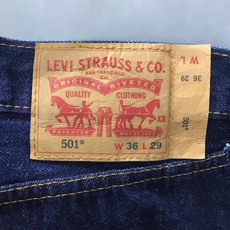 リーバイストラウスアンドコー Levi Strauss & co. パンツ デニム、ジーンズ デニムパンツ ストレートパンツ ワイドパンツ カジュアルパンツ 36 無地 インディゴ / インディゴ /  メンズ USED 古着 中古 10116341