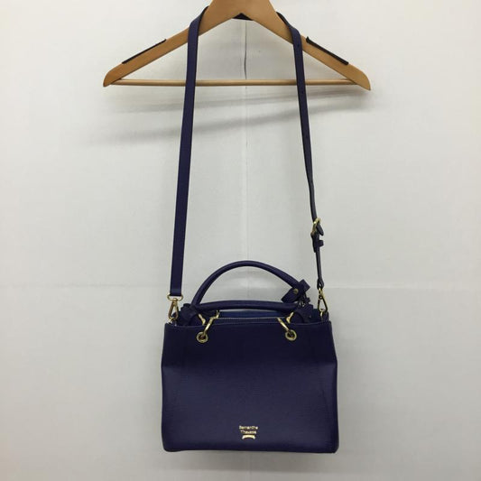 サマンサタバサ Samantha Thavasa ショルダーバッグ ショルダーバッグ 2WAY ロゴ、文字 青 / ブルー /  レディース USED 古着 中古 10137579