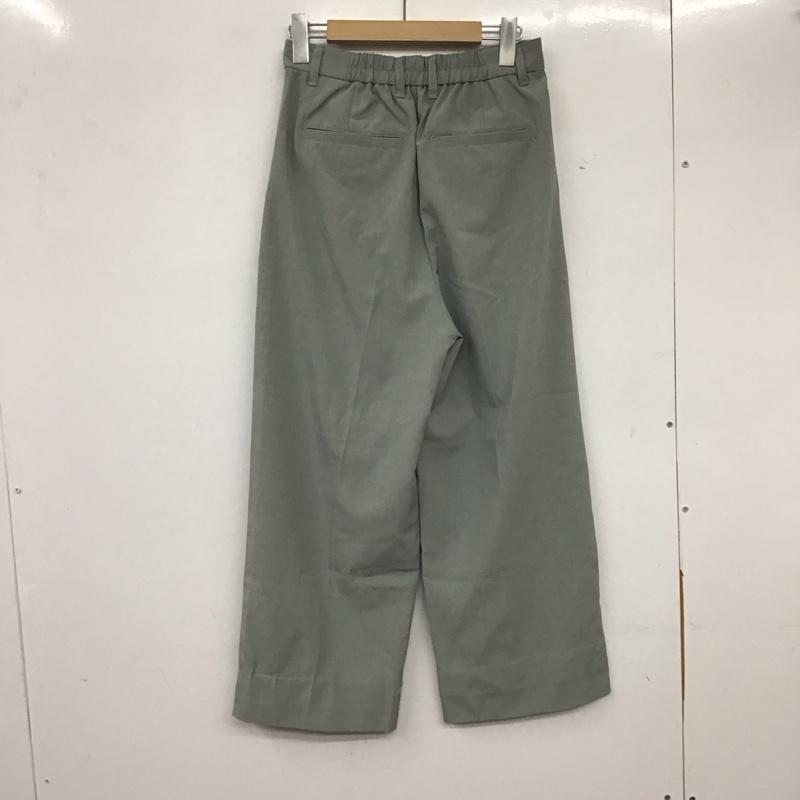 ローリーズファーム LOWRYS FARM パンツ スラックス スラックスパンツ ワイドパンツ センタータックパンツ M 無地 カーキ / カーキ /  レディース USED 古着 中古 10136745