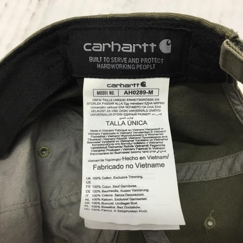 カーハート Carhartt 帽子 キャップ AH0289-M Odessa Cap 100289-301 ロゴ、文字 カーキ / カーキ /  メンズ USED 古着 中古 10106691