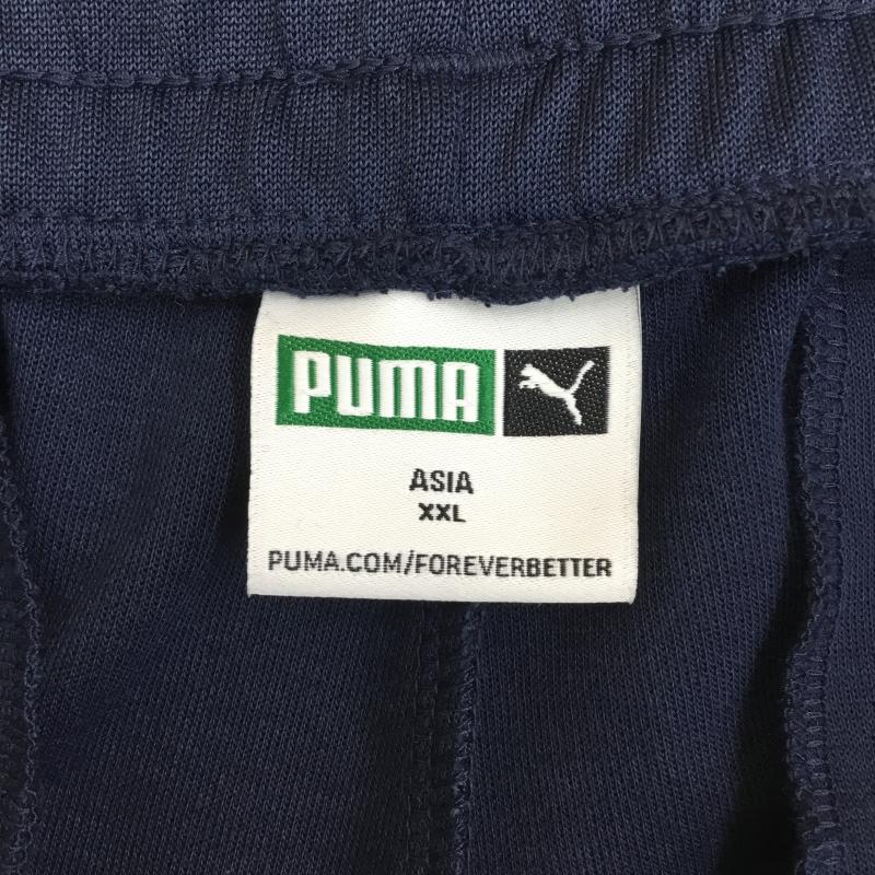プーマ PUMA パンツ ワークパンツ、ペインターパンツ puma トラックパンツ　622913-14 XXL ロゴ、文字 黒 / ブラック / X 紺 / ネイビー /  メンズ USED 古着 中古 10129649