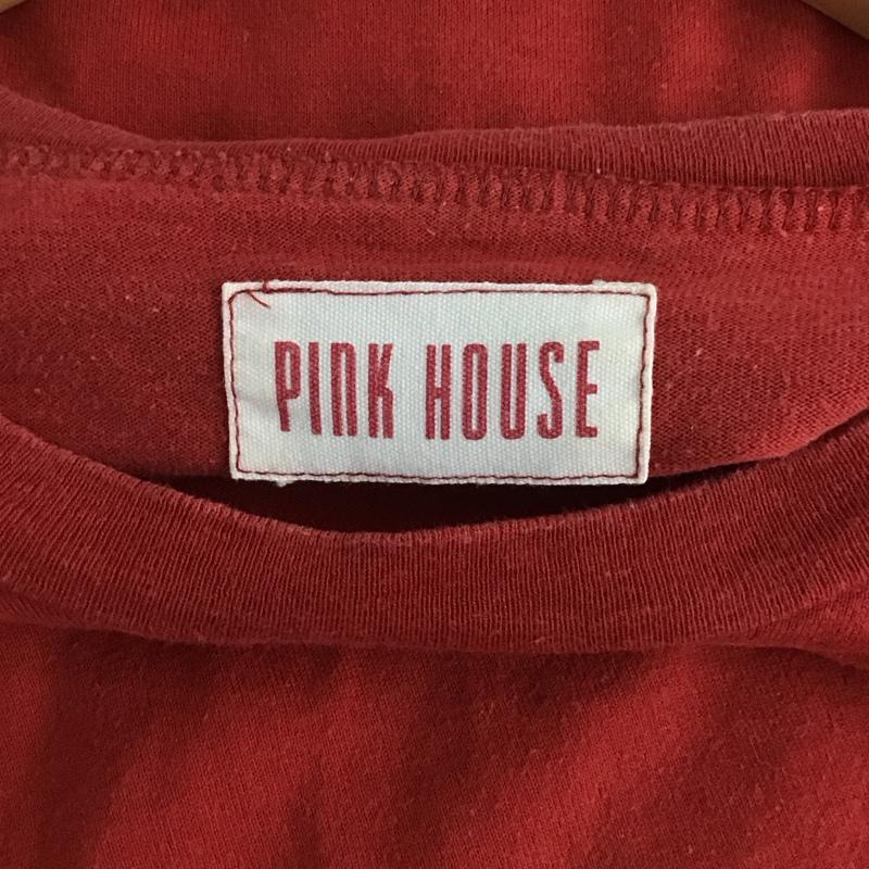 ピンクハウス PINK HOUSE Tシャツ 半袖 半袖カットソー プリントTシャツ クルーネックカットソー L プリント 赤 / レッド /  レディース USED 古着 中古 10138791