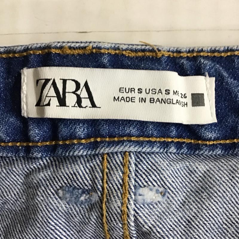 ザラ ZARA スカート ミニスカート デニムスカート ミニスカート カジュアルスカート S 無地 インディゴ / インディゴ /  レディース USED 古着 中古 10117949