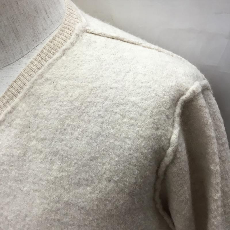 クリケット Cricket ニット、セーター 長袖 長袖ニットカットソー ニット セーター Vネックニット L 無地 ベージュ / ベージュ /  メンズ USED 古着 中古 10113358