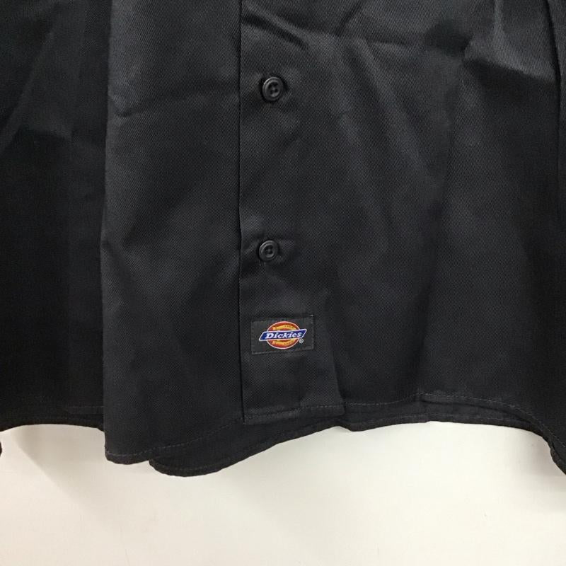 ディッキーズ Dickies シャツ、ブラウス 半袖 半袖シャツ 無地シャツ ポケットシャツ LL 無地 ダークグレー / ダークグレー /  メンズ USED 古着 中古 10146636