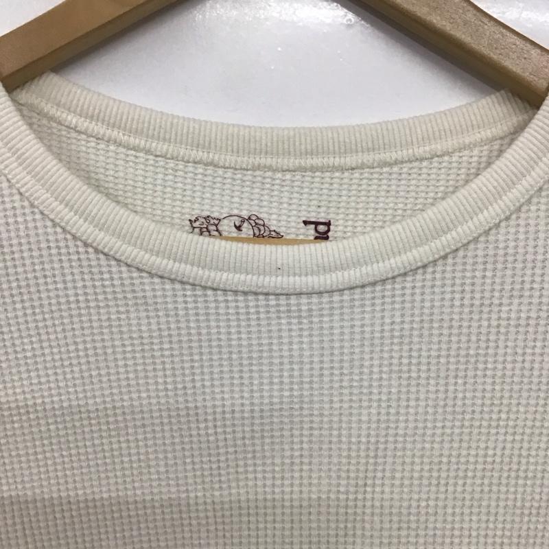 フルーツオブザルーム FRUIT OF THE LOOM カットソー 長袖 長袖カットソー 無地カットソー クルーネック ワッフル M 無地 白 / ホワイト /  メンズ USED 古着 中古 10143460