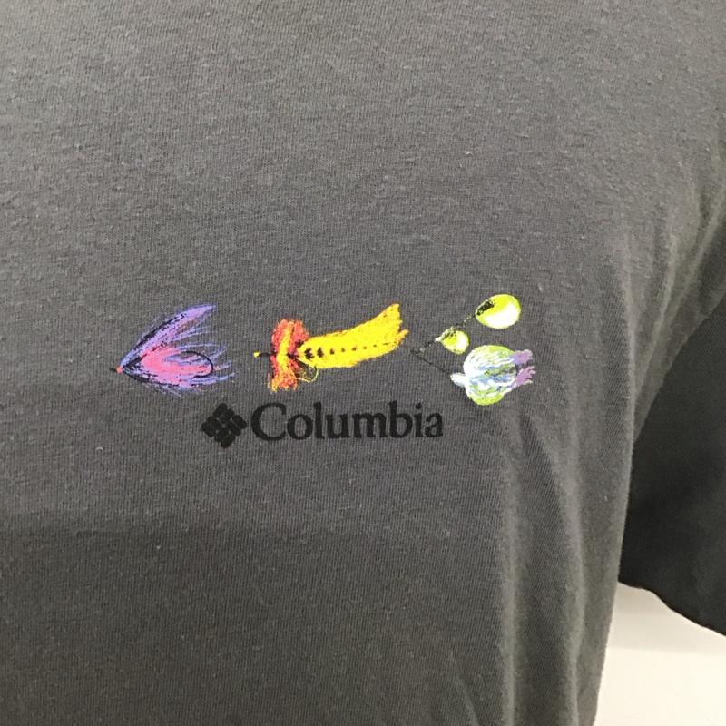 コロンビア Columbia Tシャツ 半袖 半袖カットソー プリントTシャツ クルーネックカットソー 00s L プリント 灰 / グレー /  メンズ USED 古着 中古 10119490