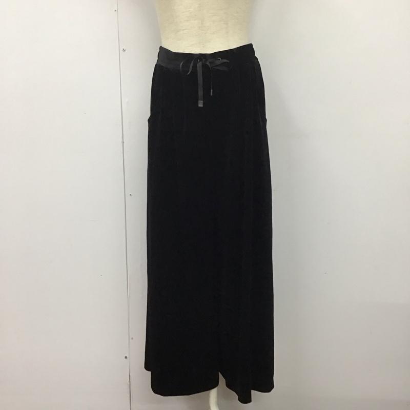セシルマクビー CECIL McBEE セットアップ セットアップ セットアップ キャミソール ワイドパンツ 2点セット ヴェルベット M 無地 黒 / ブラック /  レディース USED 古着 中古 10138402