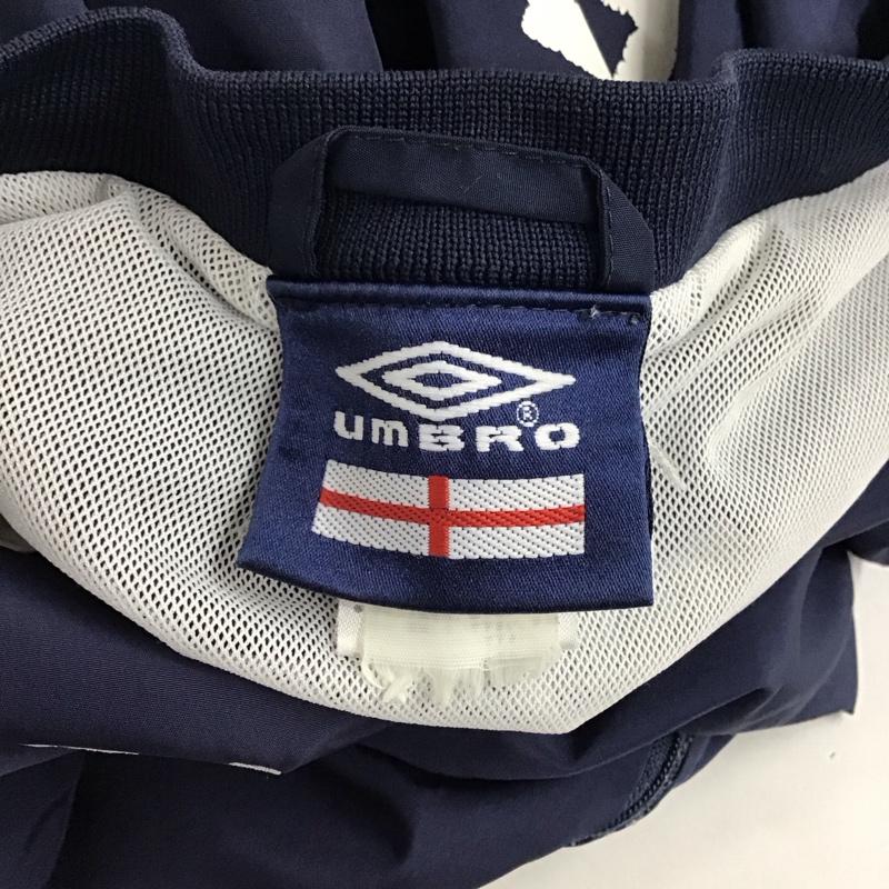 アンブロ UMBRO カットソー 長袖 長袖カットソー Vネックカットソー ロングスリーブカットソー 90s L ロゴ、文字 紺 / ネイビー /  メンズ USED 古着 中古 10120624