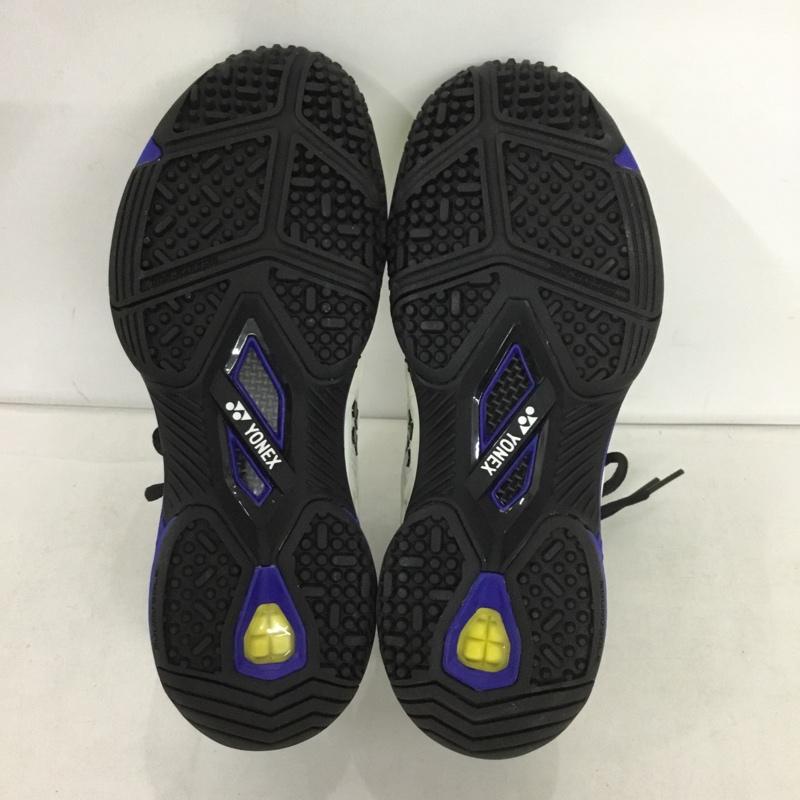 ヨネックス YONEX スニーカー スニーカー SHTF3MGC パワークッションフュージョンレブ3メンGC テニスシューズ 箱有 23cm 23.0cm ロゴ、文字 白 / ホワイト / X 黒 / ブラック / X 青 / ブルー /  レディース USED 古着 中古 10150020
