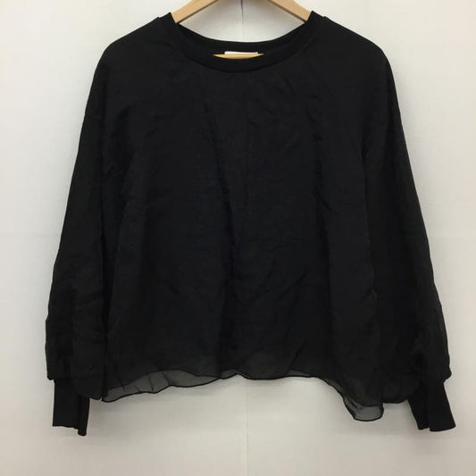 グローバルワーク GLOBAL WORK トレーナー 長袖 GW625020AD M 無地 黒 / ブラック /  レディース USED 古着 中古 10141087