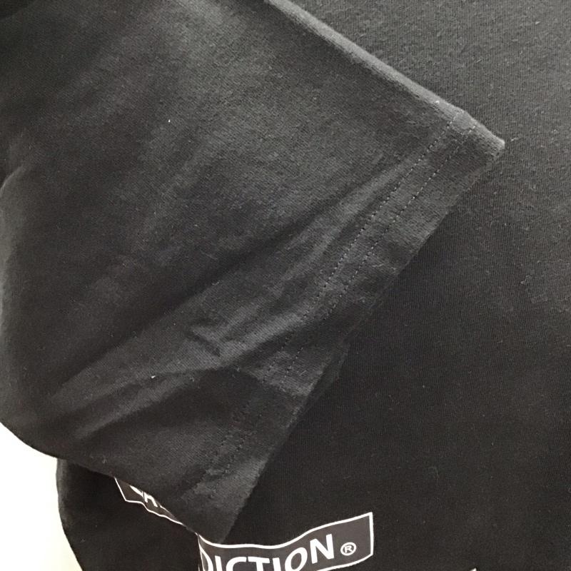 ガリスアディクション GALLIS ADDICTION Tシャツ 半袖 半袖カットソー プリントTシャツ クルーネックカットソー 3 プリント 黒 / ブラック /  メンズ USED 古着 中古 10118387