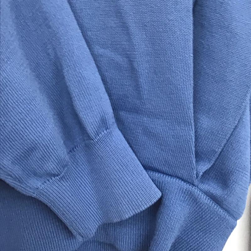 ケービーエフ KBF ニット、セーター 長袖 KB94-22S010 アシンメトリータックニット Sweater 無地 青 / ブルー /  レディース USED 古着 中古 10131664