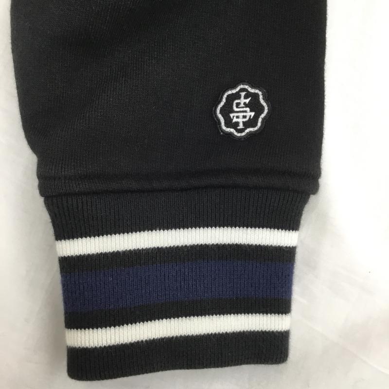 ステューシー STUSSY ジャケット、上着 ジャンパー、ブルゾン スウェット　スタジャン　00s　STUSSY　TRIBE L ロゴ、文字 X 刺繍 黒 / ブラック /  メンズ USED 古着 中古 10122738