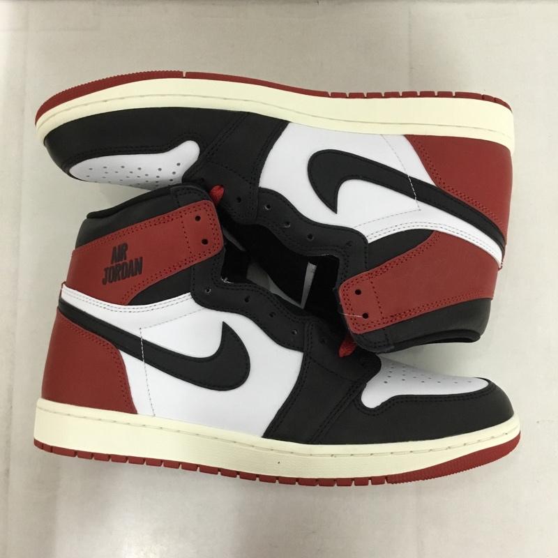 ナイキ NIKE スニーカー スニーカー DZ5485-106 AIR JORDAN 1 RETRO HIGH OG 28.5cm 箱有 28.5cm ロゴ、文字 白 / ホワイト / X 黒 / ブラック / X 赤 / レッド /  メンズ USED 古着 中古 10145769