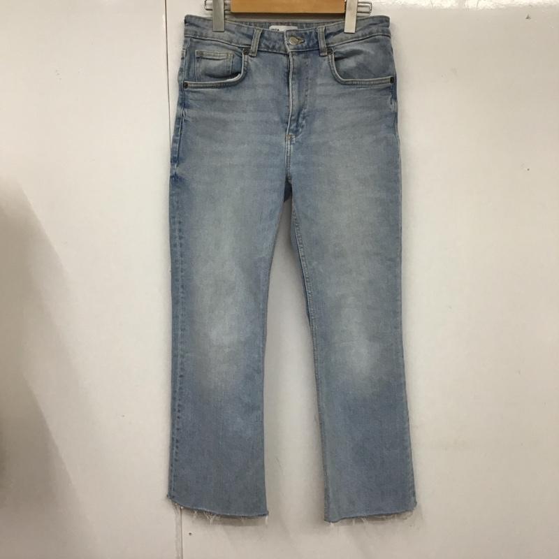 ザラ ZARA パンツ デニム、ジーンズ 38インチ 無地 水色 / ライトブルー /  レディース USED 古着 中古 10114149