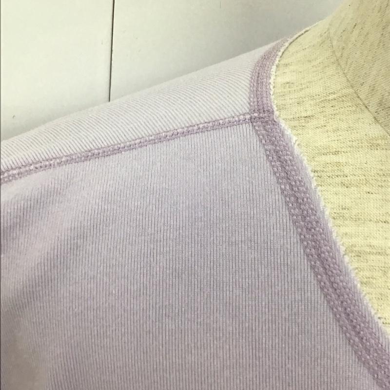 アールジェイビー R.J.B Tシャツ 半袖 ヘンリーネック 38 ワンポイント 紫 / パープル /  メンズ USED 古着 中古 10111858