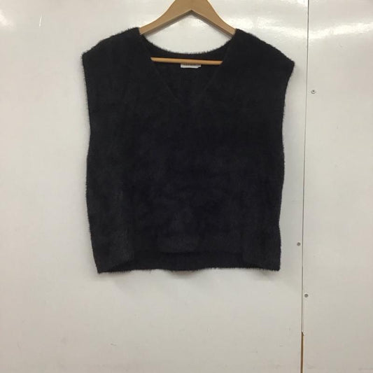 レプシィム LEPSIM ベスト ベスト ニットベスト ノースリーブカットソー プルオーバー FREE 無地 黒 / ブラック /  レディース USED 古着 中古 10145373