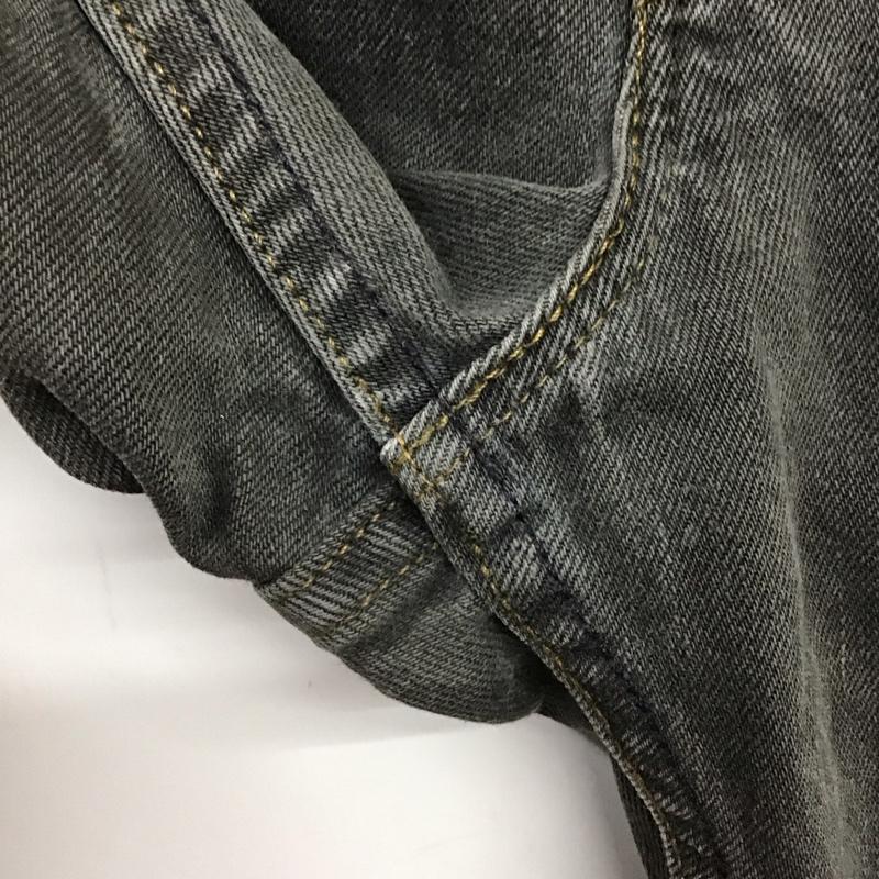 リーバイストラウスアンドコー Levi Strauss & co. パンツ デニム、ジーンズ デニムパンツ ワイドパンツ カジュアルパンツ 35インチ ダメージ加工 黒 / ブラック /  メンズ USED 古着 中古 10137241