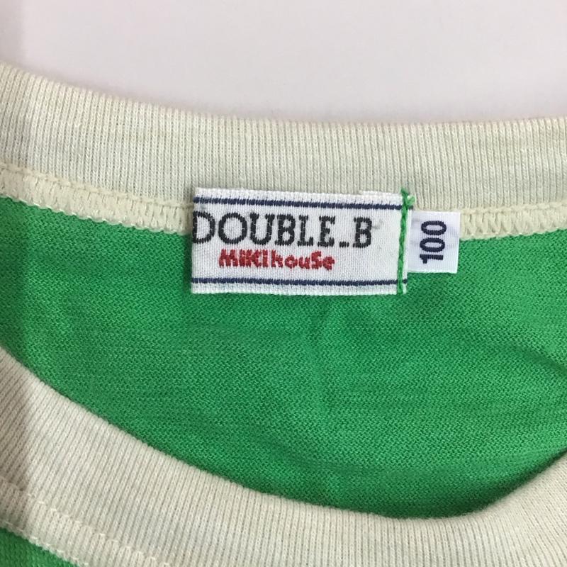 ダブルB Double B Tシャツ 半袖 100cm キッズ クマ サーフィン プリント 100cm ロゴ、文字 緑 / グリーン /  ボーイズ USED 古着 中古 10116906