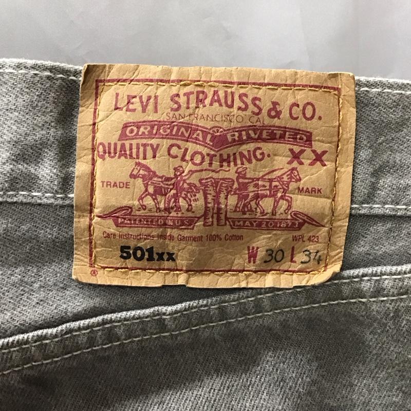 リーバイストラウスアンドコー Levi Strauss & co. パンツ デニム、ジーンズ デニムパンツ ストレートパンツ スリムパンツ カジュアルパンツ 30インチ 無地 灰 / グレー /  メンズ USED 古着 中古 10116338