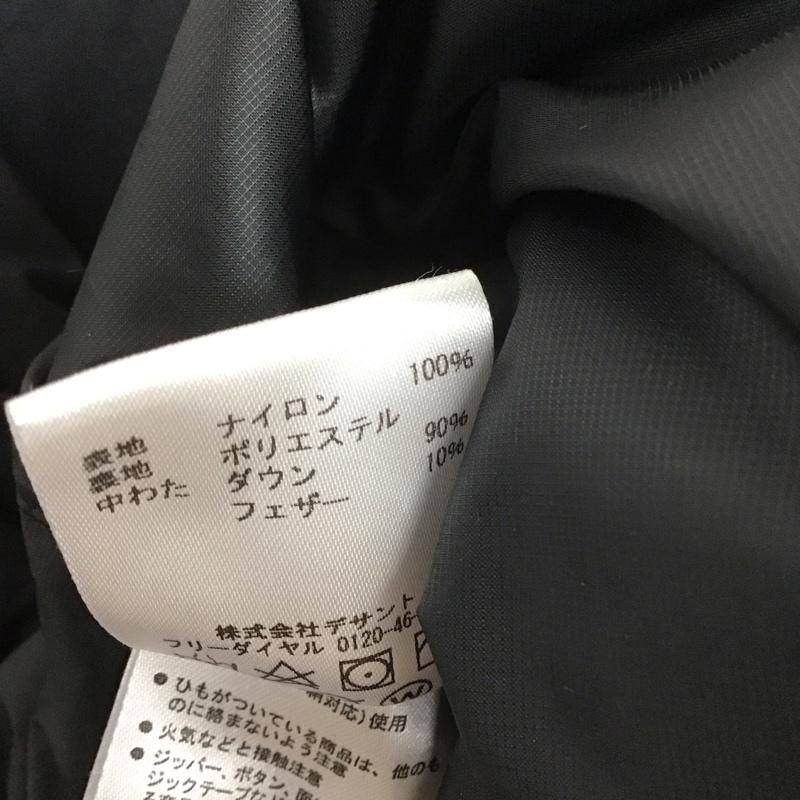 デサント DESCENTE ジャケット、上着 ジャンパー、ブルゾン DOR-G9704 ダウンジャケット ジップアップジャケット アウター カジュアルジャケット 44 無地 黒 / ブラック /  メンズ USED 古着 中古 10106772