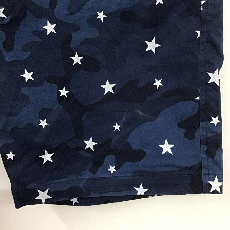 ユニフォームエクスペリメント uniform experiment パンツ ショートパンツ 半袖パンツ ショートパンツ プリントパンツ 2 プリント 紺 / ネイビー /  メンズ USED 古着 中古 10111655